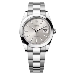RLX Datejust 41mm 126300 Silver Index Jubilee Stainless Steel Watch