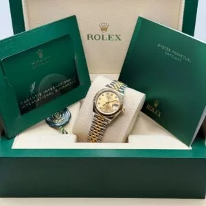 RLX Lady-Datejust 31mm 279173 Champagne Diamond Dial Oyster Bracelet