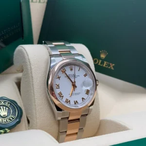 RLX Datejust 36mm 126201 White Dial Oyster Bracelet Watch