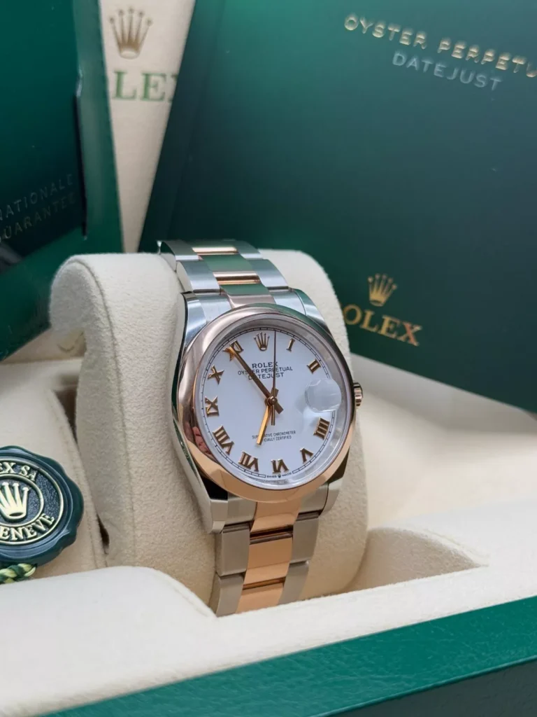RLX Datejust 36mm 126201 White Dial Oyster Bracelet Watch