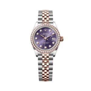 RLX Lady-Datejust 31mm 279381RBR Aubergine Diamond Dial Oyster Bracelet