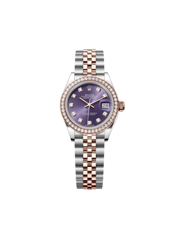 RLX Lady-Datejust 31mm 279381RBR Aubergine Diamond Dial Oyster Bracelet
