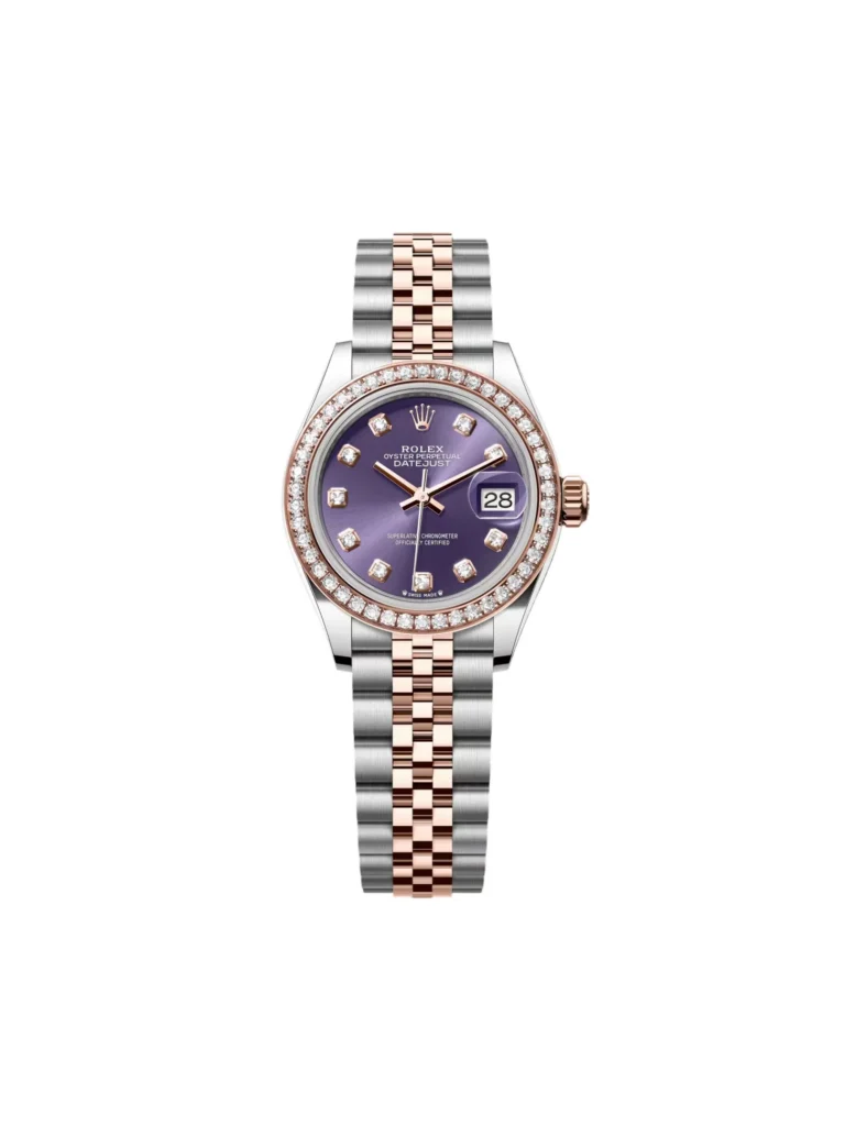 RLX Lady-Datejust 31mm 279381RBR Aubergine Diamond Dial Oyster Bracelet