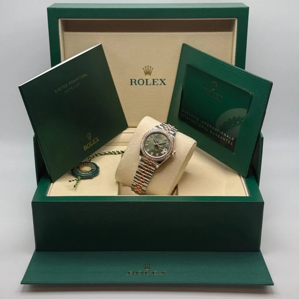RLX Lady-Datejust 31mm 279381RBR Green Diamond Dial Oyster Bracelet