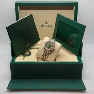 RLX Lady-Datejust 31mm 279381RBR Green Diamond Dial Oyster Bracelet