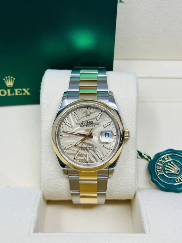 RLX Datejust 36mm 126203 Golden Dial Domed Bezel Oyster Bracelet
