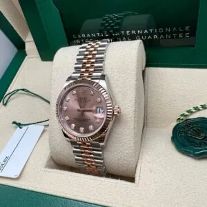 RLX Datejust m278271-0023/0024 Rose 31mm Dial Oyster Bracelet Watch