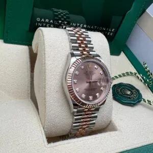 RLX Datejust m278271-0023/0024 Rose 31mm Dial Oyster Bracelet Watch