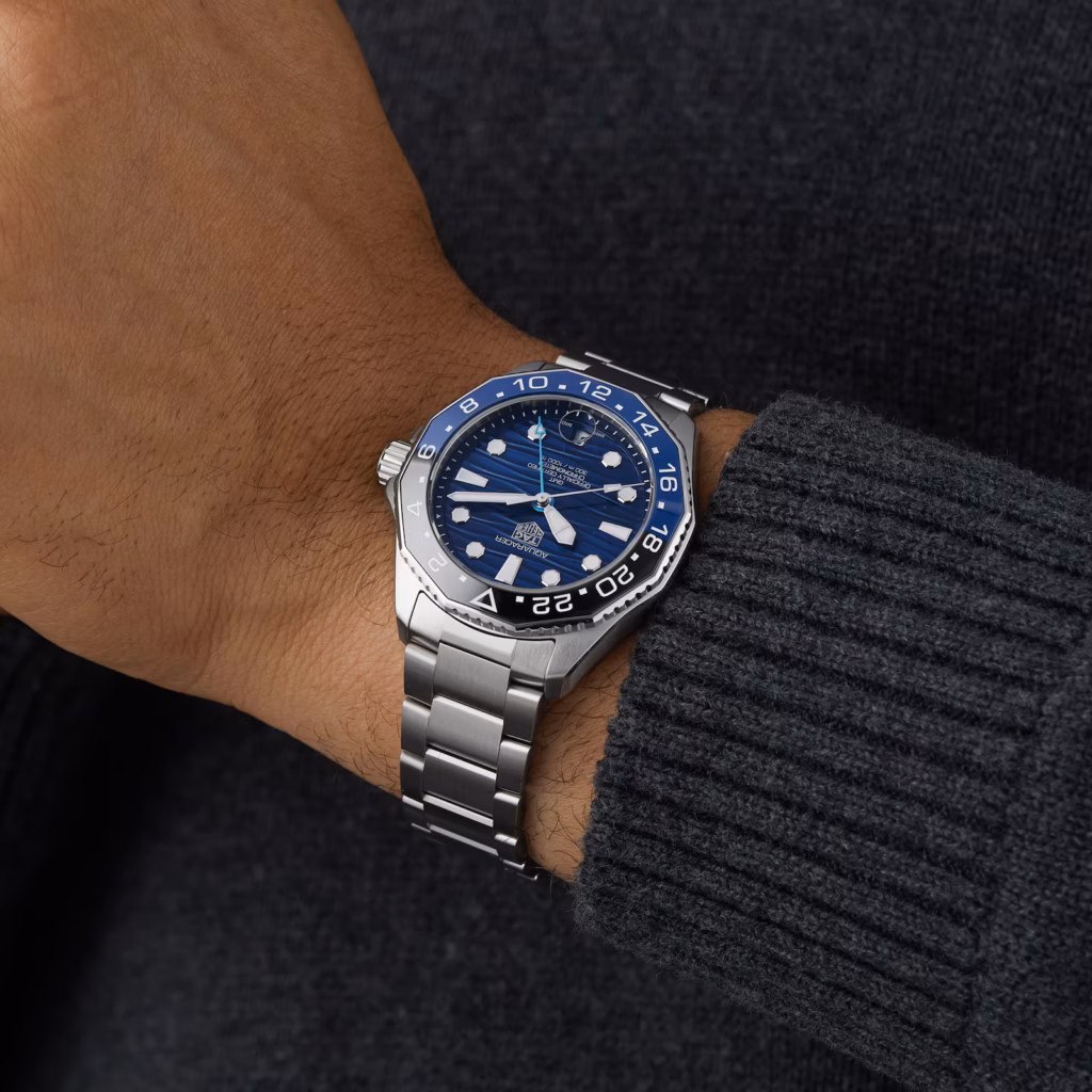 TAG Heuer Aquaracer Professional 300 GMT 42mm Mens Watch Blue WBP5114.BA0013