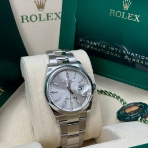 RLX Datejust 36mm 126200 Oyster Perpetual Silver Dial Jubilee Stainless Steel