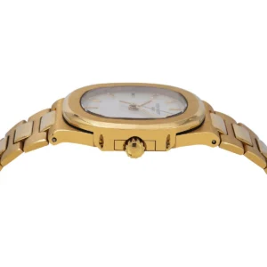 Patek Philippe Nautilus 3800 37MM White Dial With 18K Yellow Gold Bracelet