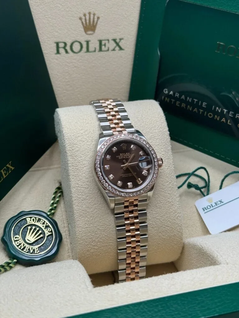 RLX Lady-Datejust 31mm 279381RBR Chocolate Diamond Dial Oyster Bracelet