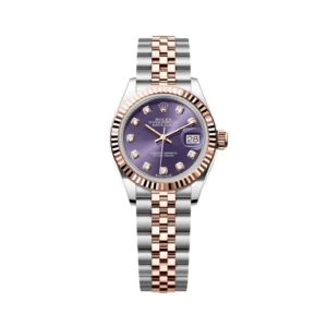 RLX Lady-Datejust 31mm 279171 Aubergine Diamond Oyster Stainless Steel and Rose Gold