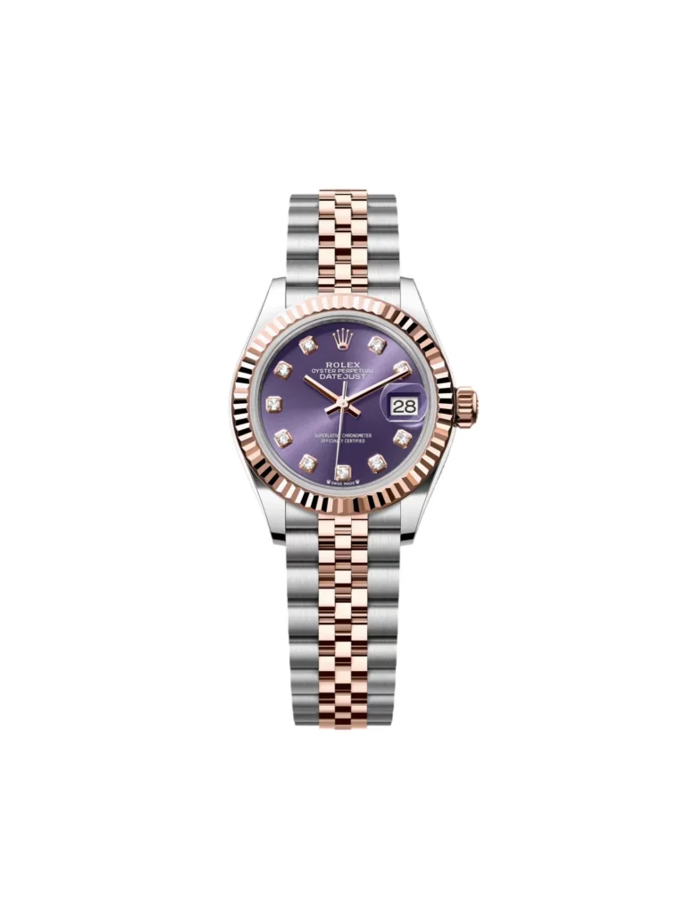 RLX Lady-Datejust 31mm 279171 Aubergine Diamond Oyster Stainless Steel and Rose Gold