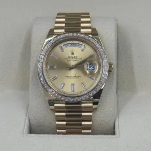 RLX Day-Date 40mm 228398TBR-0002 Champagne Dial President Watch
