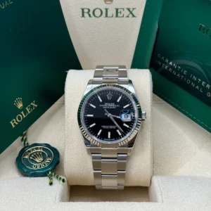 RLX Datejust 36mm 126234 Black Index Jubilee Stainless Steel Mens Watch
