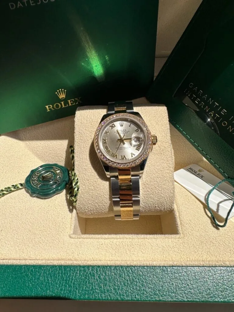 RLX Lady-Datejust 31mm 279383RBR Silver Roman Dial Yellow Rolesor Oyster Bracelet