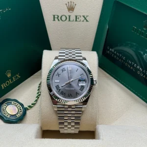 RLX Datejust 41mm 126334 Slate Roman Jubilee Stainless Steel Mens Watch