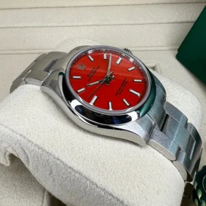 RLX Oyster Perpetual 31mm 277200-0008 Coral Red Dial Oyster Bracelet Watch
