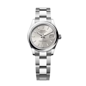 RLX Datejust m278240-0005/0006 31mm Silver Index Domed Bezel Oyster Oystersteel