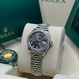 RLX Lady-Datejust 31mm 279384RBR Dark Gray set with Diamonds