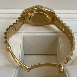 RLX Day-Date 40mm Champagne Diamond Dial and Bezel Yellow Gold President Bracelet 228348RBR-0002