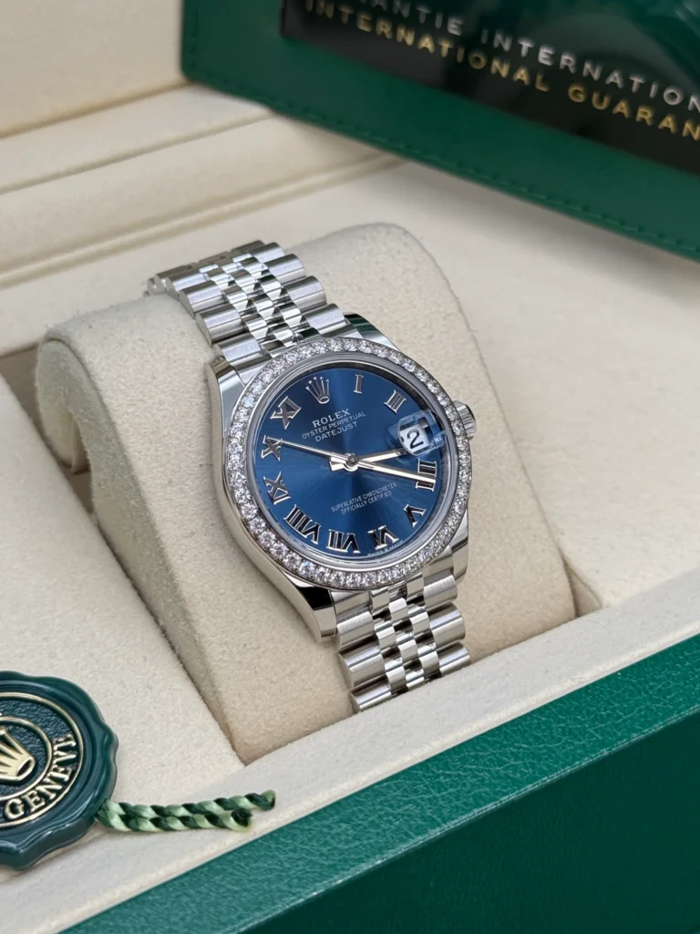 RLX Datejust m278384RBR-0037/0038 Bright Blue 31mm Dial Oyster Watch