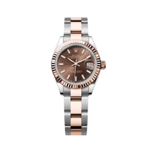 RLX Lady-Datejust 31mm 279171 Chocolate Index Oyster Stainless Steel and Rose Gold