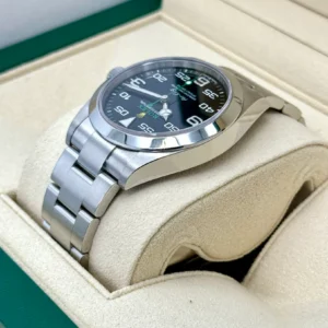 RLX Oyster Perpetual Air King Black Dial Steel Mens Watch 126900 Box Card