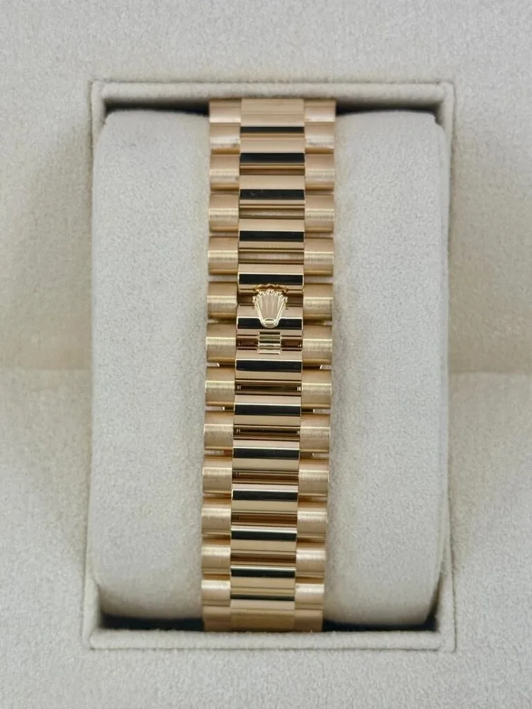 RLX Day-Date "President" 40mm Yellow Gold Black Index Dial - 228238