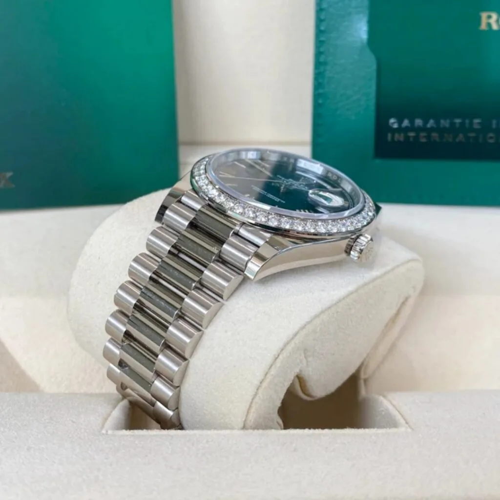 RLX Day-Date 40mm 228349RBR-0005 Bright Blue Dial President Bracelet