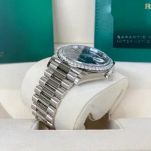 RLX Day-Date 40mm 228349RBR-0005 Bright Blue Dial President Bracelet