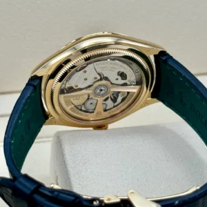 Rolex 1908 Yellow Gold Black Dial Black Alligator Strap - 52508-0002