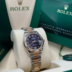 RLX Datejust m278271-0019/0020 Aubergine 31mm Dial Oyster Bracelet Watch