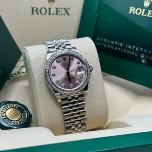 RLX Lady-Datejust 31mm 279384RBR Pink Dial Oyster Bracelet