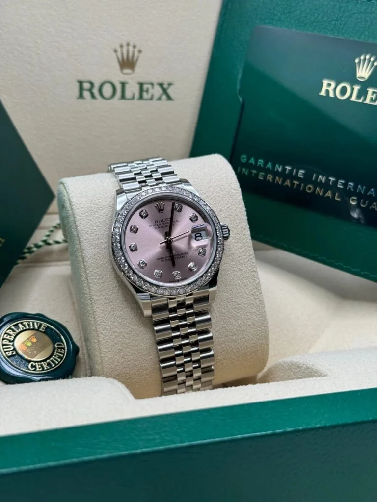 RLX Lady-Datejust 31mm 279384RBR Pink Dial Oyster Bracelet