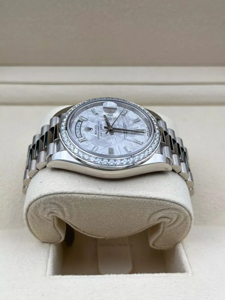 RLX Day-Date 40mm 228349RBR-0040 Meteorite Dial President Bracelet