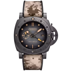 Panerai Submersible QuarantaQuattro GMT Navy SEALs Carbotech™ 44mm PAM01513