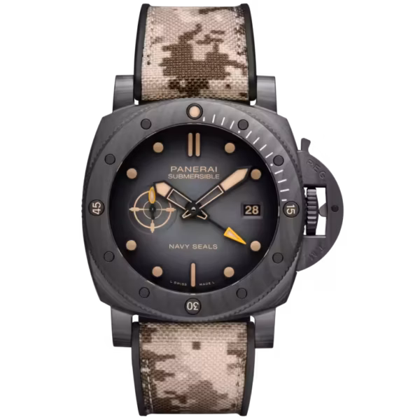 Panerai Submersible QuarantaQuattro GMT Navy SEALs Carbotech™ 44mm PAM01513