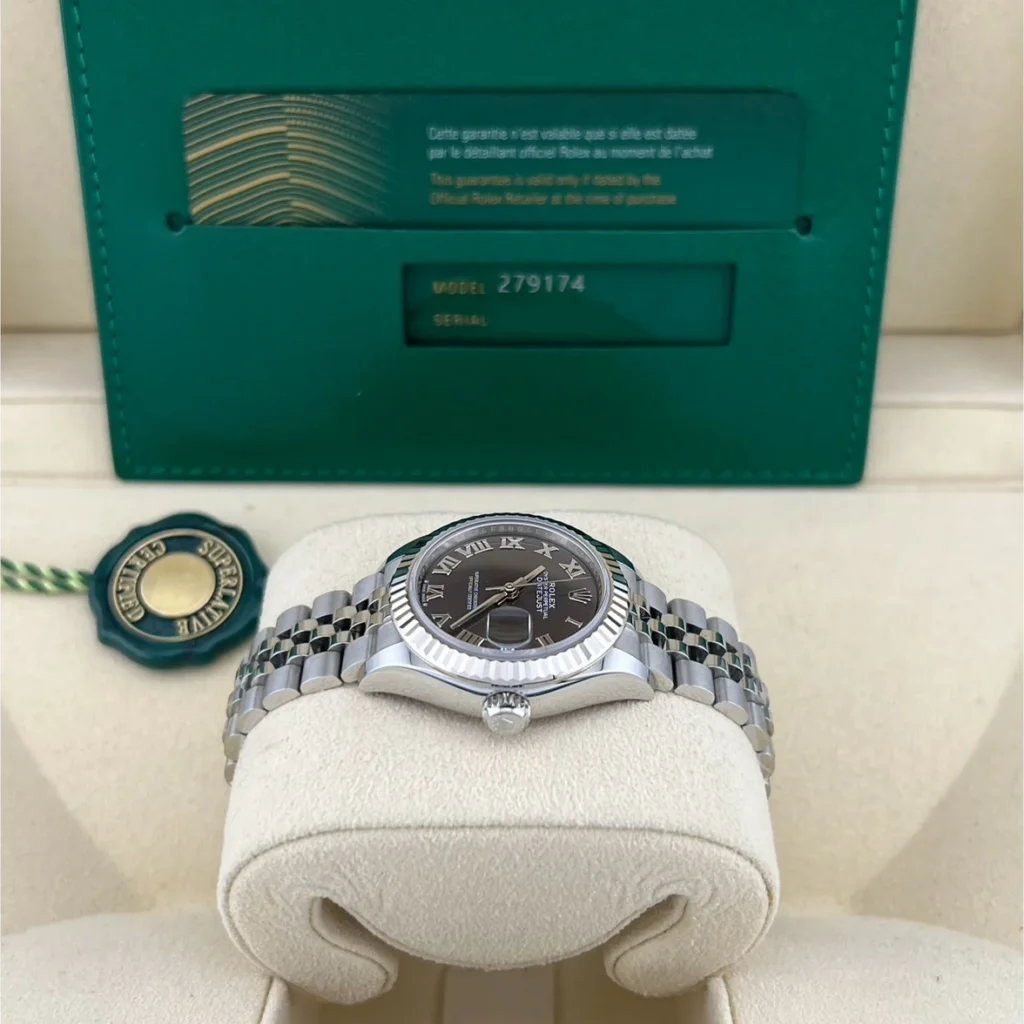 RLX Lady-Datejust 31mm 279174 Dark Grey Roman Dial Oyster Bracelet
