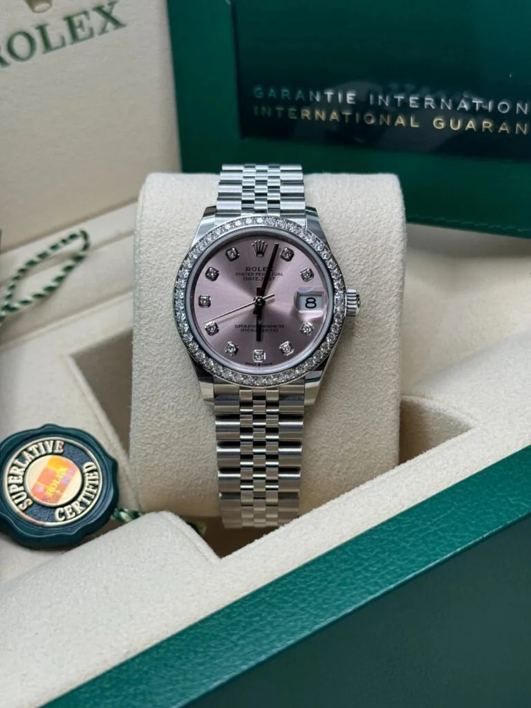 RLX Lady-Datejust 31mm 279384RBR Pink Dial Oyster Bracelet