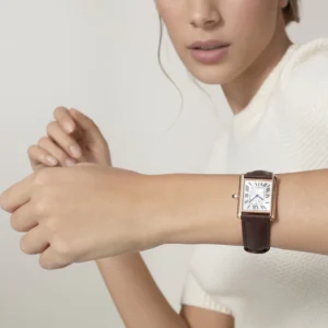 Tank Louis Cartier Watch Large Model Rose Gold WGTA0011 - United Luxury