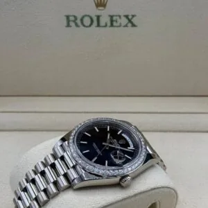 RLX Day-Date 40mm 228349RBR-0002 Bright Black Dial President Bracelet