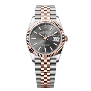 RLX Datejust 36mm 126231 Slate/Gray Dial Oystersteel and 18K Rose gold Oyster Bracelet