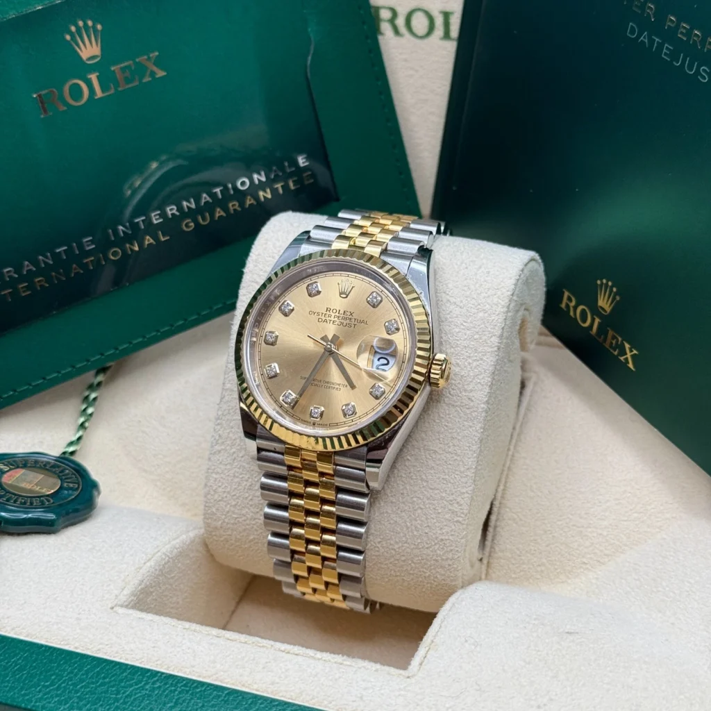 RLX Datejust 36mm 126233 Champagne Dial Jubilee Bracelet Watch