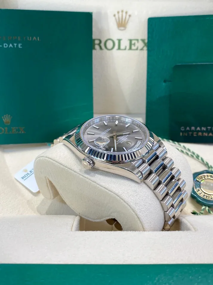 RLX Day-Date 40mm Slate Diamonds Dial 228236-0013