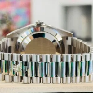RLX Day-Date 40mm 228349RBR-0001 Silver Dial President Bracelet