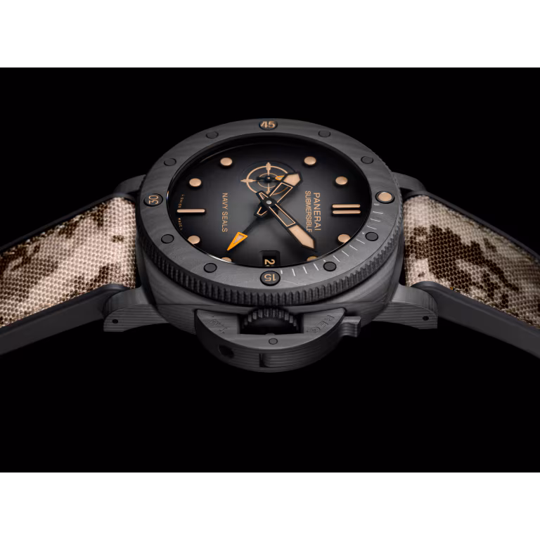 Panerai Submersible QuarantaQuattro GMT Navy SEALs Carbotech™ 44mm PAM01513