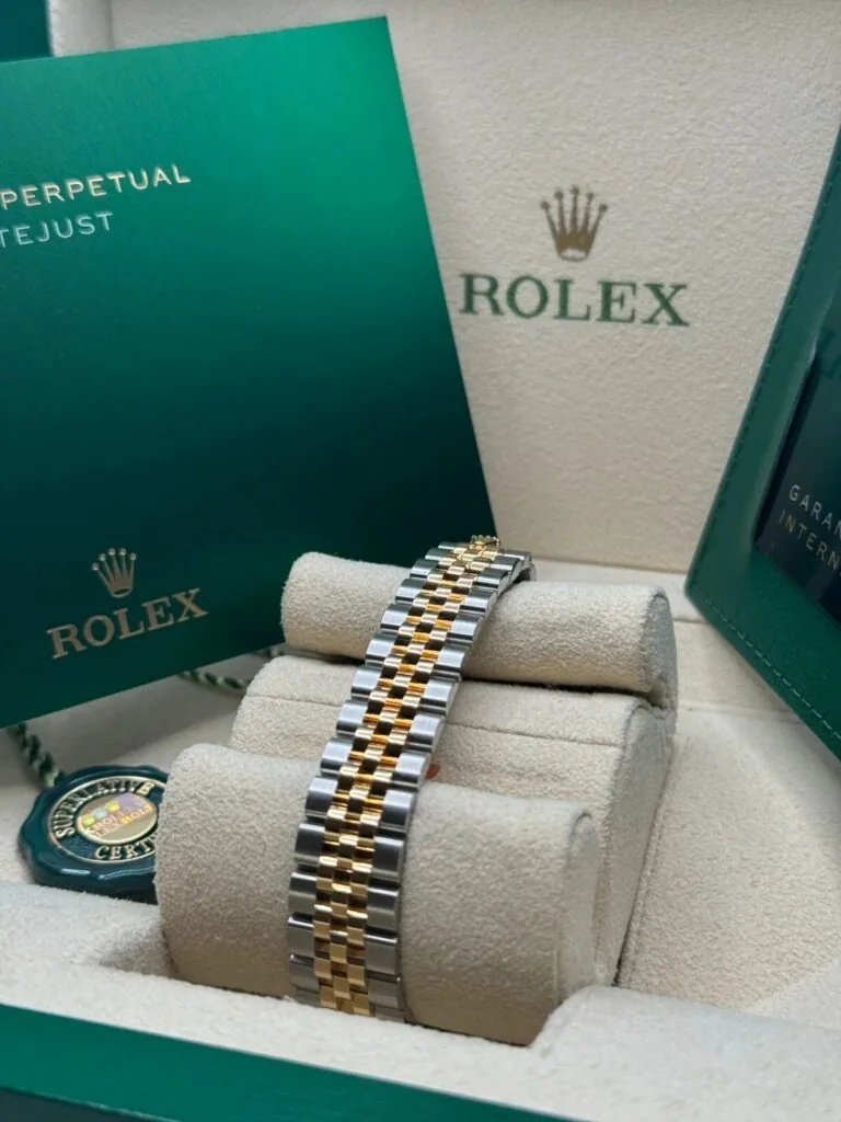 RLX Lady-Datejust 31mm 279383RBR Champagne Dial Yellow Rolesor Oyster Bracelet