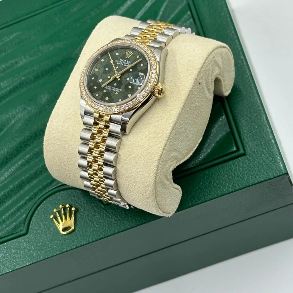 RLX Datejust m278383-0031/0032 31mm Green Floral Dial Oyster Bracelet